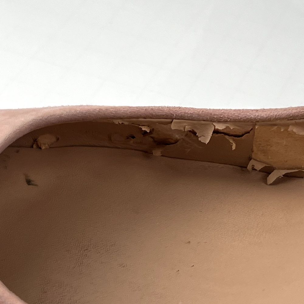 INC Sz 10 Zitah Microsuede Pointed Toe 3.5" Dress Heels Blush Pink - Picture 8 of 9